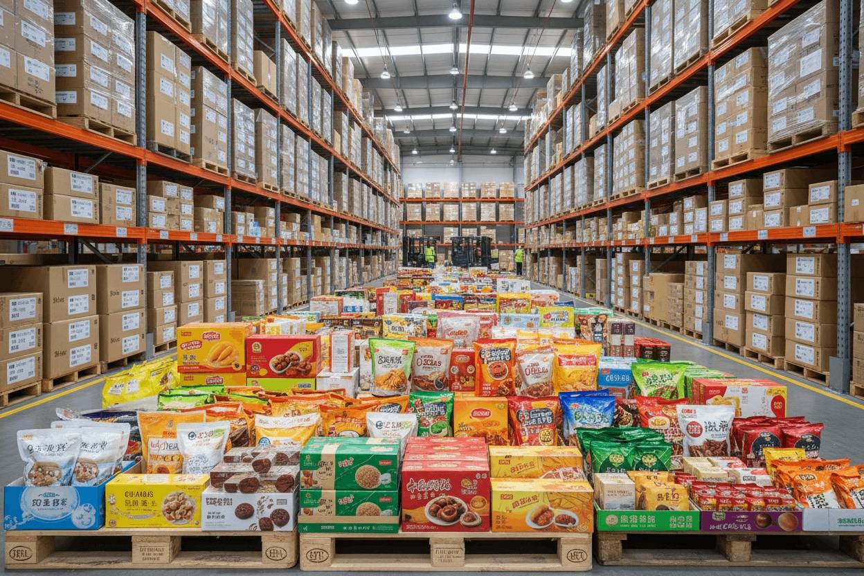 Asian grocery wholesale display