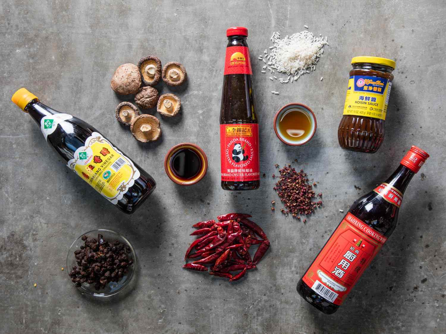 Asian food staples illustration